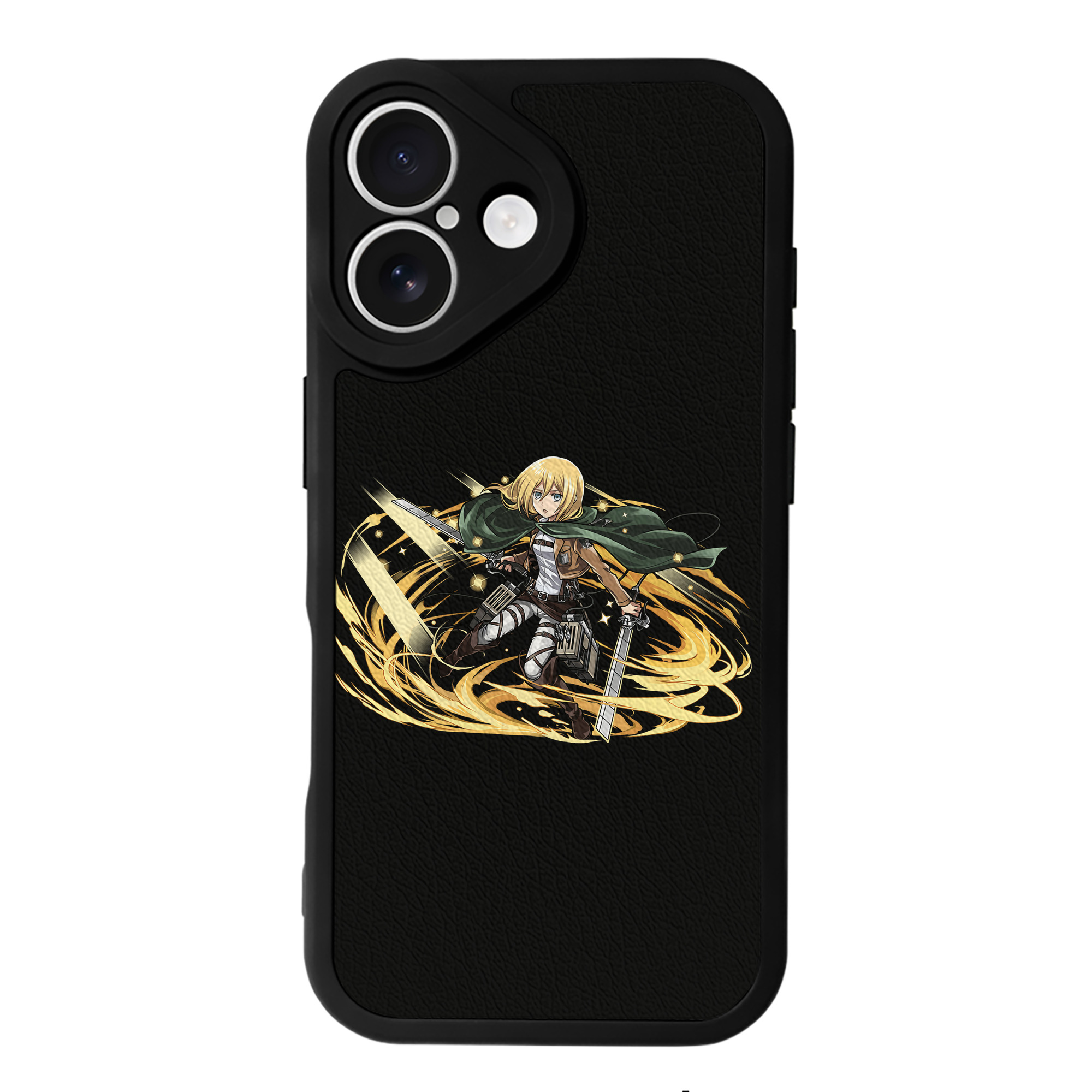 （画像用） 進撃の巨人 クリスタ·レンズ Attack on Titan Christa Lenz 【iPhone 16シリーズ対応】シリコンスマホケース（レザー調） 材質：シリコン